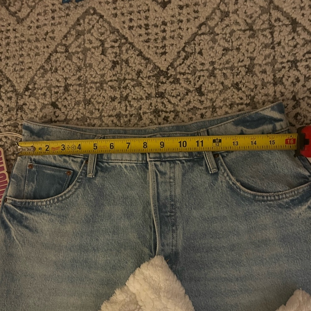 MOTHER Nacho Double Dip High Rise Wide Leg Jeans Deep Fried Color - Picture 13 of 13